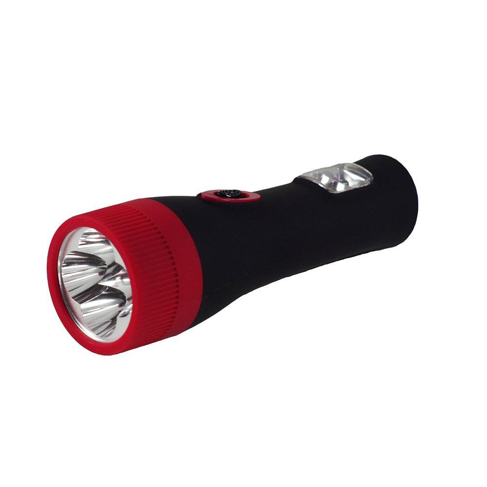 Power By Go Green 4 LED Rechargeable FlashlightGG1134BKER The Home