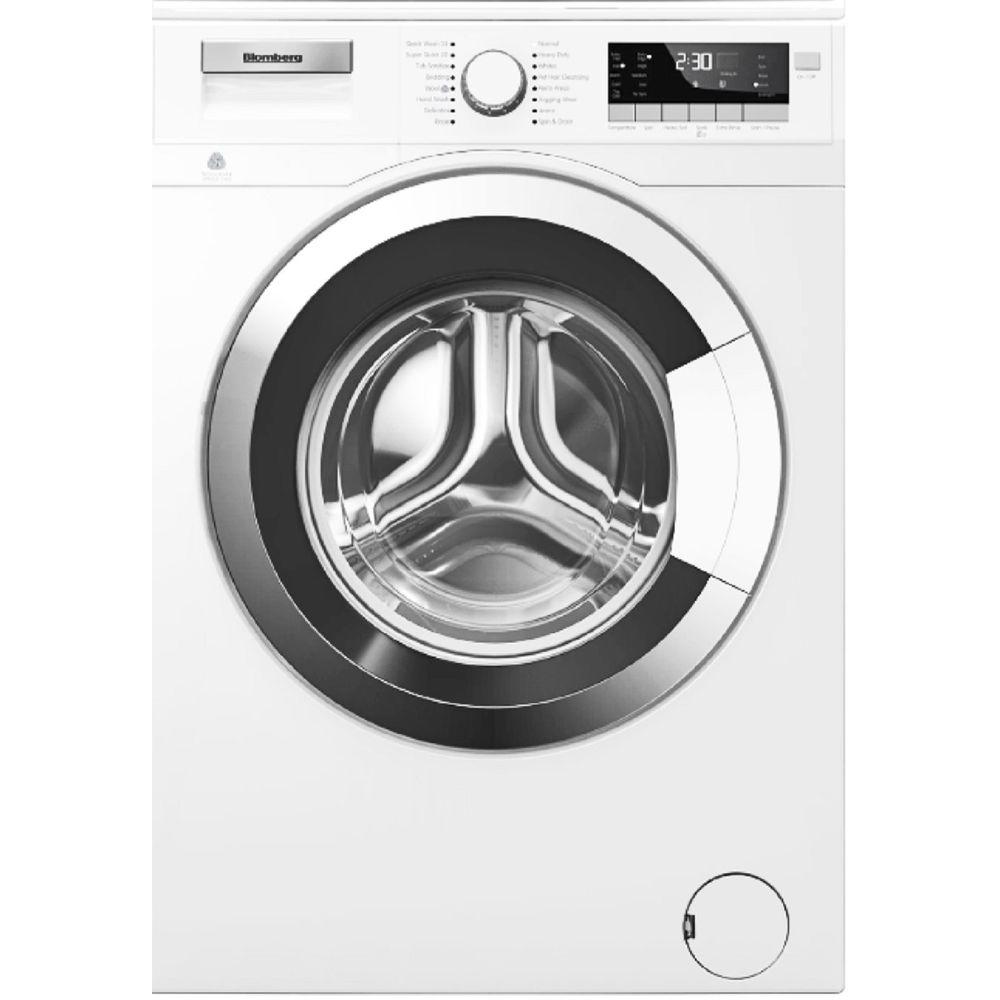 Blomberg 2 5 Cu Ft High Efficiency Front Load Washer In White With Blomberg 2 5 Cu Ft High Efficiency Front Load Washer In White With Chrome