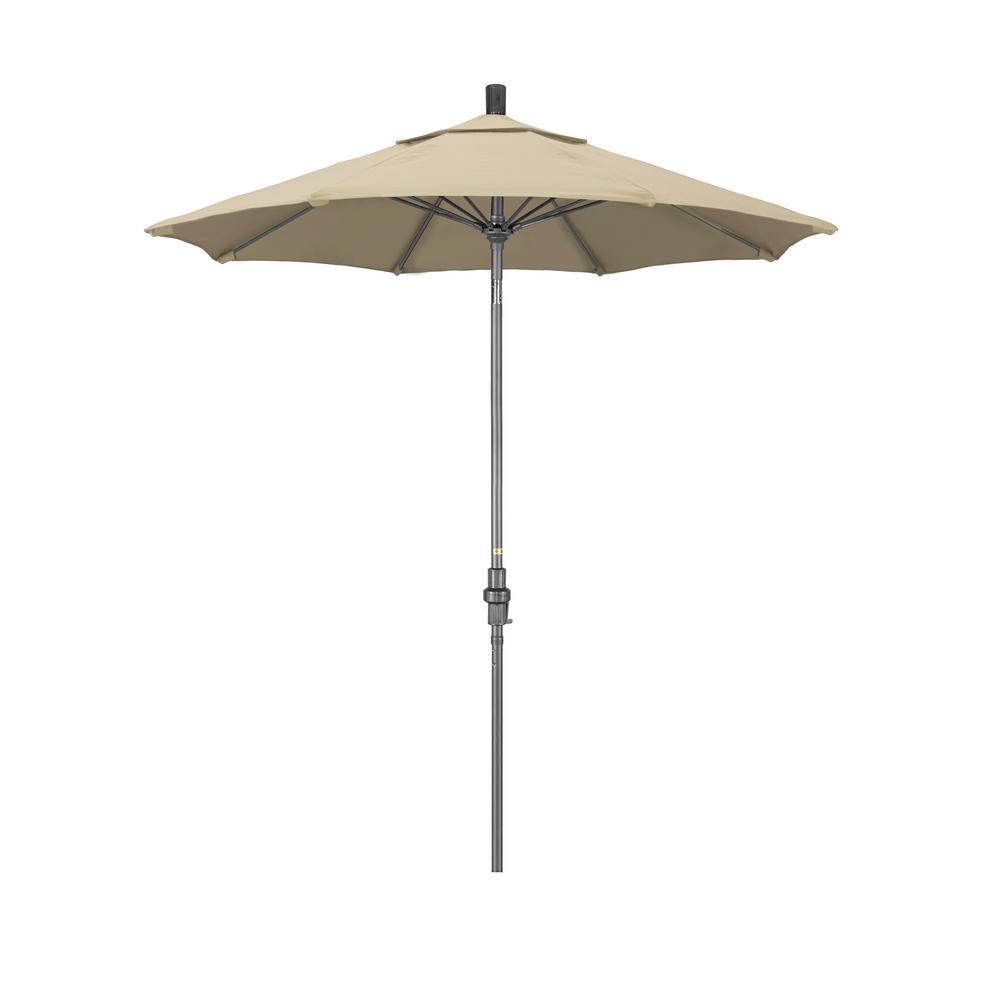 Hampton Bay 8.8 ft. x 14 ft. Triple Vent Patio Umbrella in Beige with ...