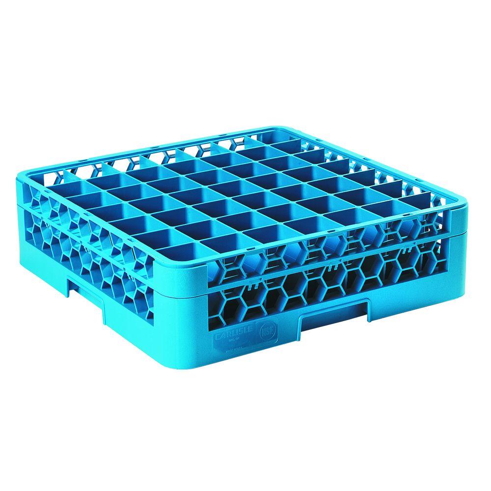 Set of 6 25-compartments, Polypropylene, Carlisle Blue Carlisle RG2514 OptiClean Dishwasher Glass Racks