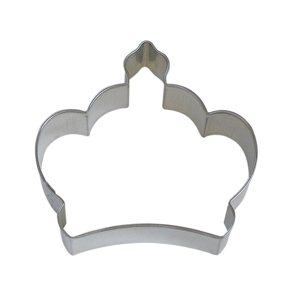 CybrTrayd 12-Piece Crown Imperial 3.5 in. Tinplate Steel Cookie Cutter & Recipe