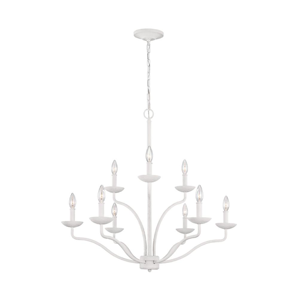 Feiss - Annie 9-Light Plaster White Chandelier