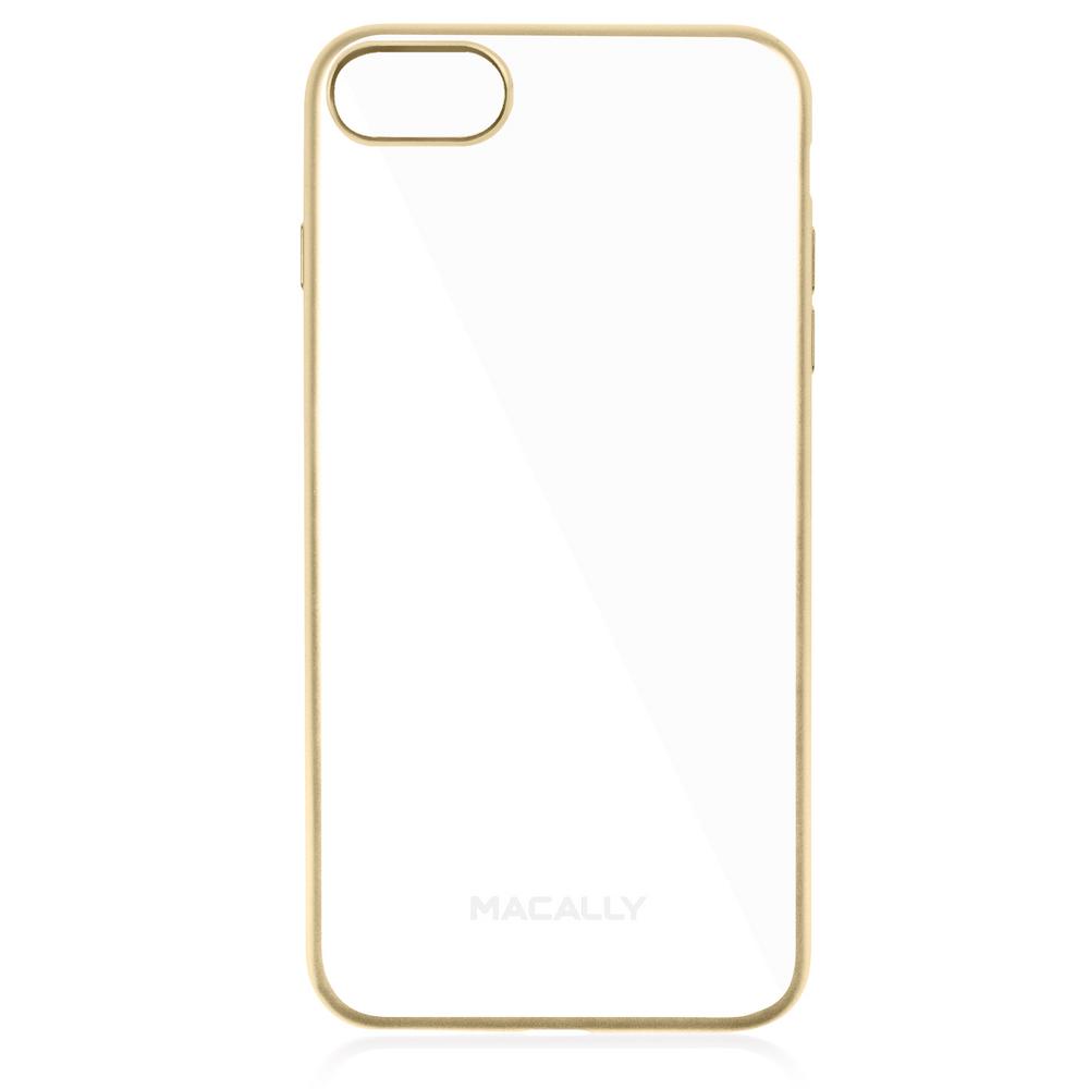 UPC 701107496573 product image for Clear iPhone7 Plus TPU Protective Case with Gold Matte Trim | upcitemdb.com