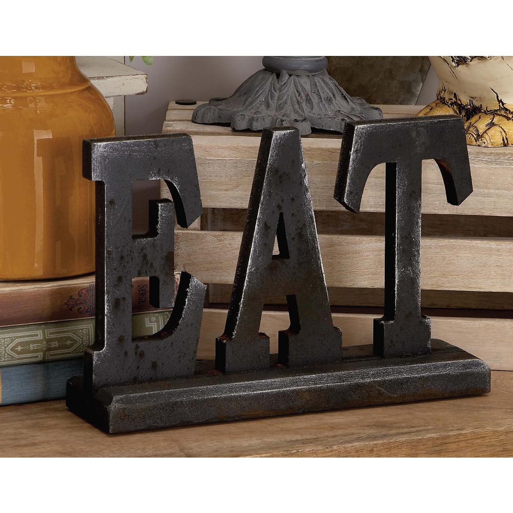 Litton Lane 12 In X 8 In Home And Hearth Eat Wood Sign 97296