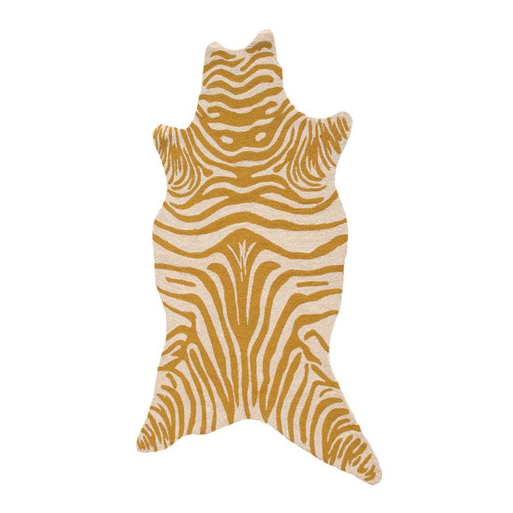 Zebra Yellow 8 Ft X 10 Indoor Area Rug 25384e The Home Depot Zebra Yellow 8 Ft X 10 Indoor Area Rug