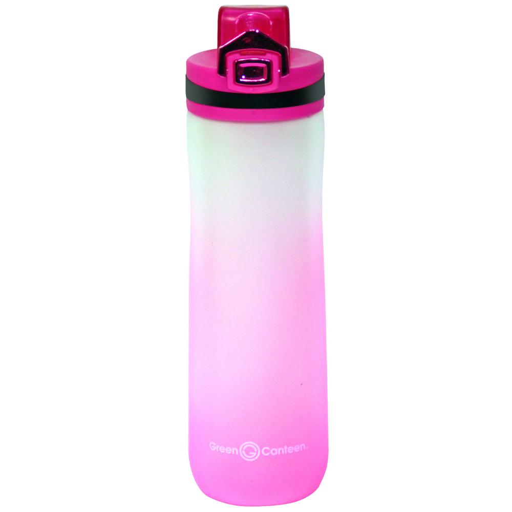 Green Canteen 22 oz. Frosted Pink Plastic Tritan Hydration Bottle (6