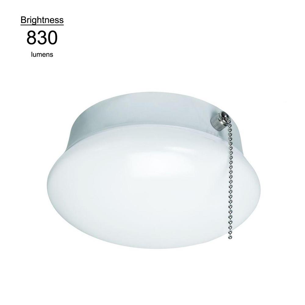Flush Mount Lights Lighting The Home Depot Bright White Integrated Led Flushmount Ceiling Light Lampholder