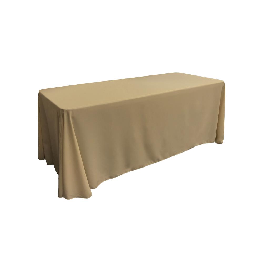 brown rectangle tablecloth