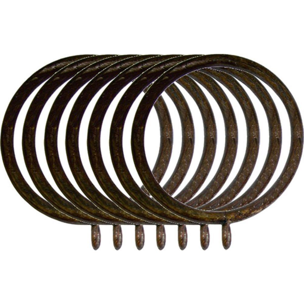 Wood Curtain Rings Clips Curtain Hardware The Home Depot