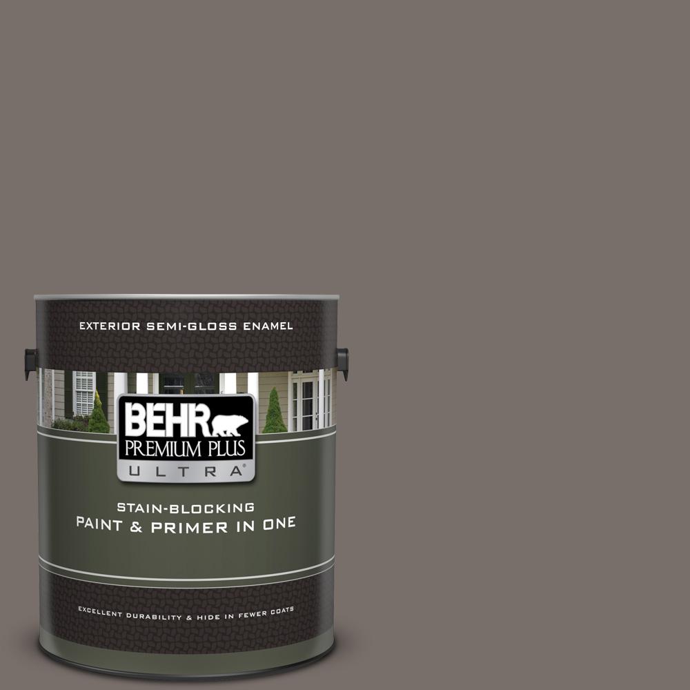 BEHR Premium Plus Ultra 1 gal. #N200-6 Kindling Semi-Gloss Enamel ...