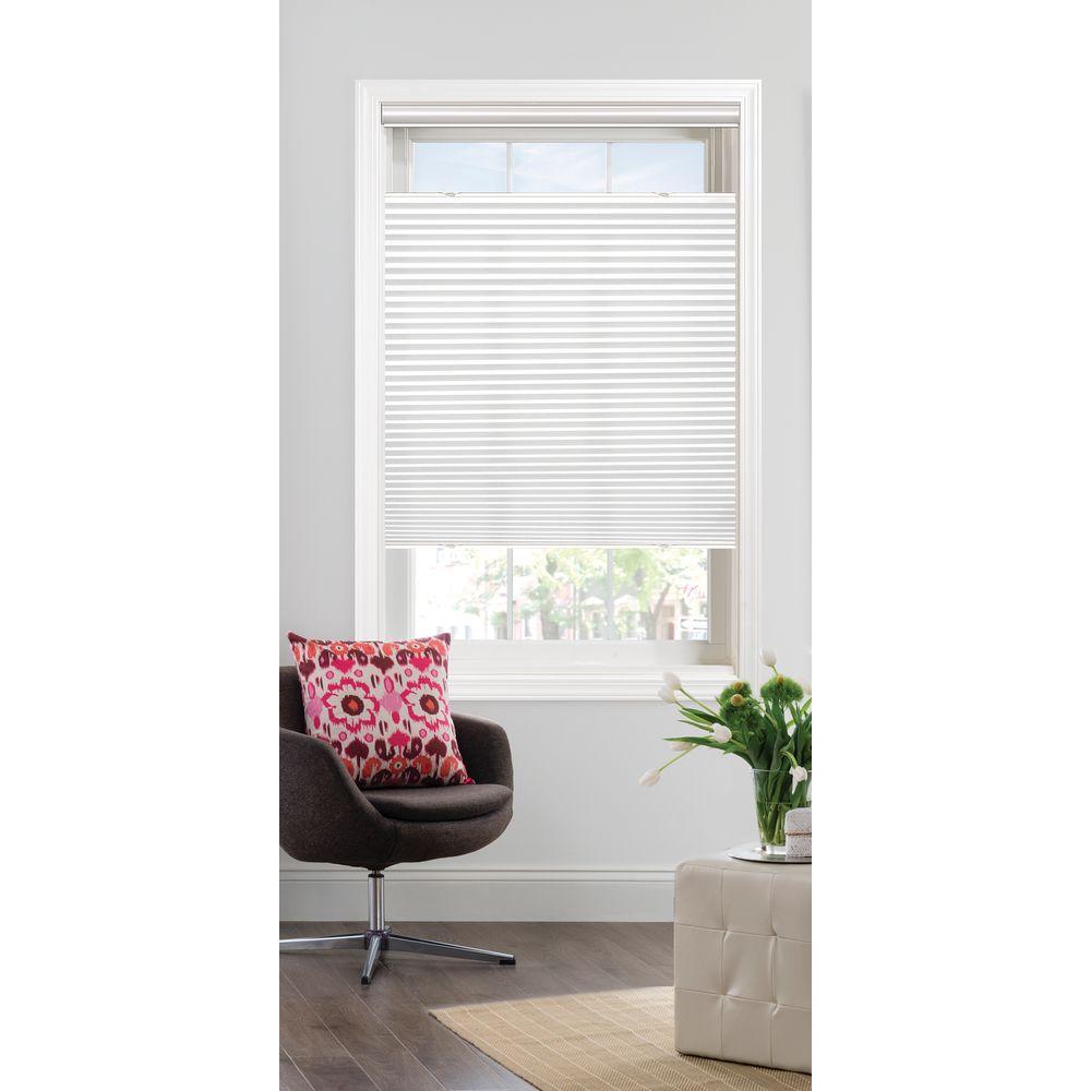 Bali CuttoSize White Light Filtering Cordless Fabric 3/8 in. Single