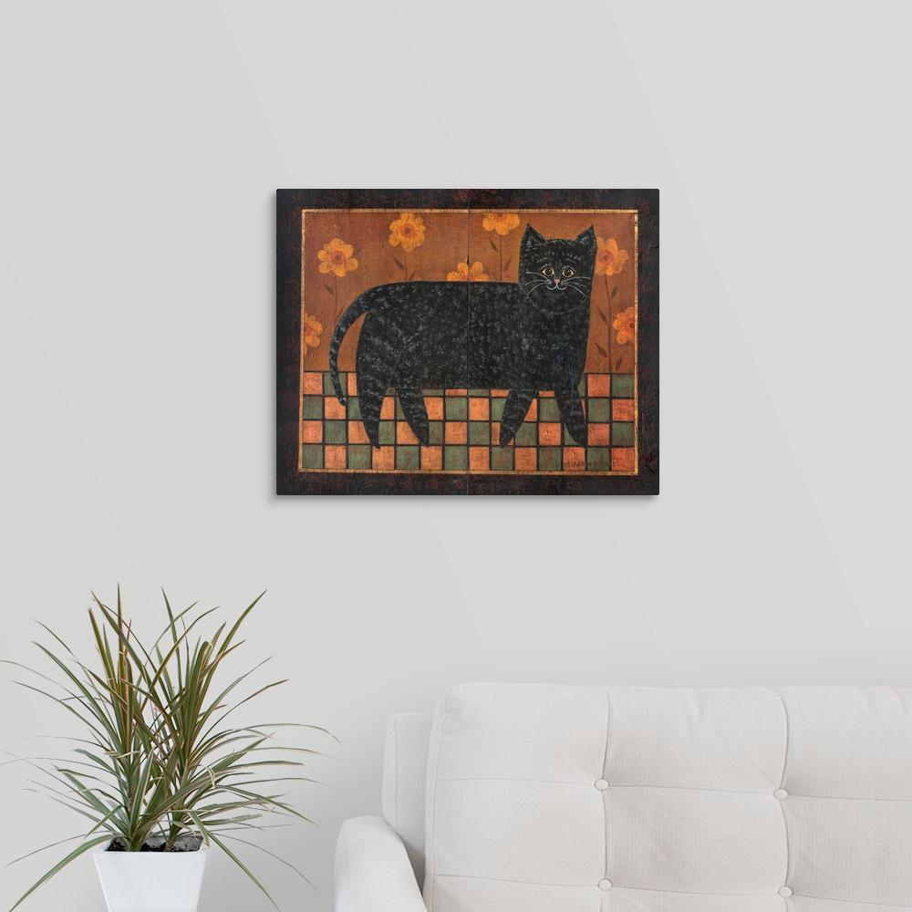 greatbigcanvas checkerboard cat by