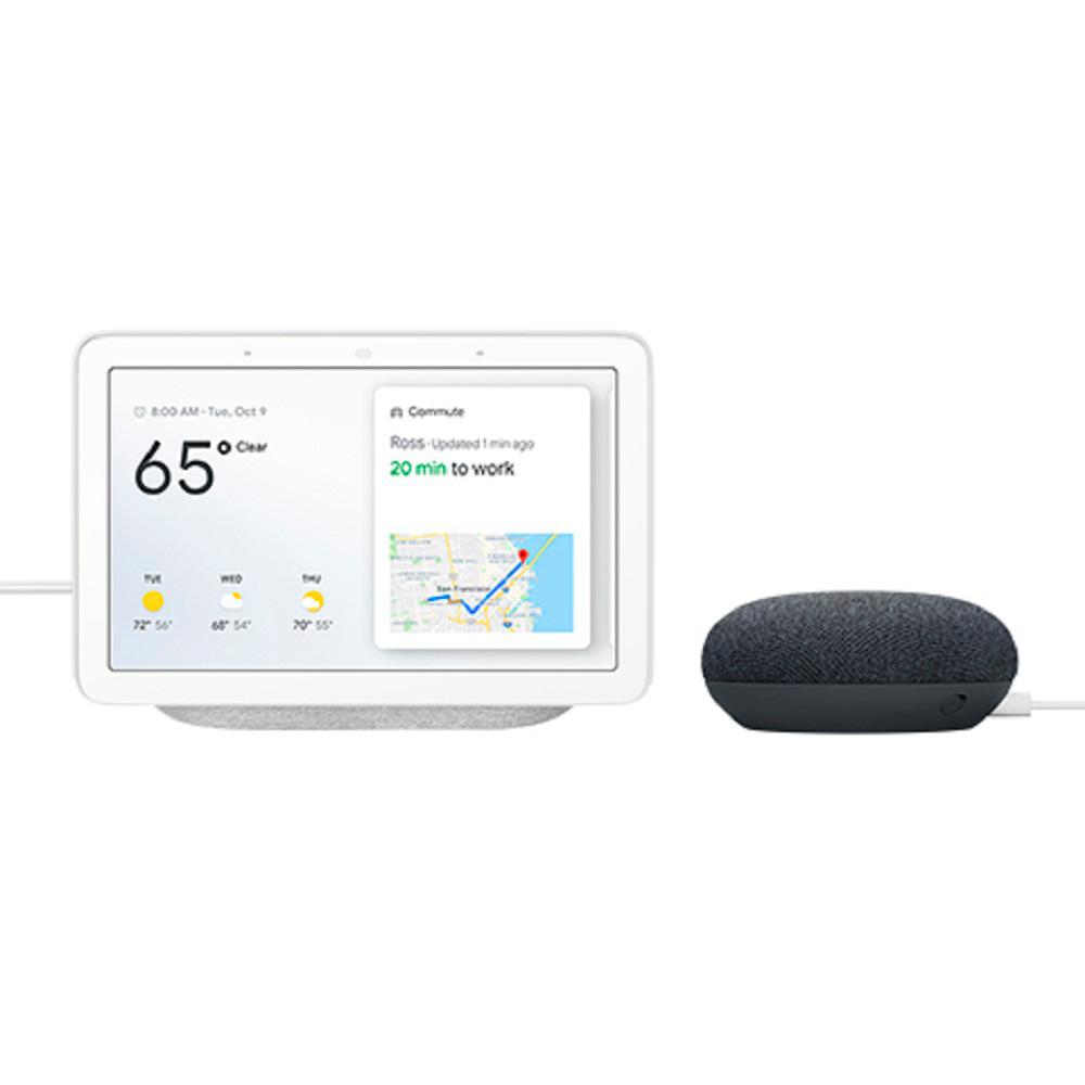 Google Nest Hub in Chalk with Home Mini in Charcoal, charcola/chalk was $178.0 now $118.99 (33.0% off)