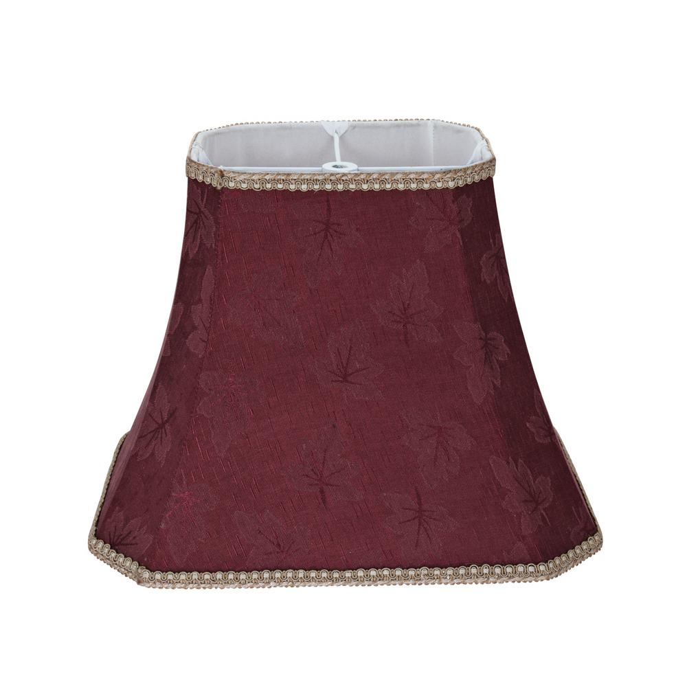 Aspen Creative Corporation 14 In X 11 Red Rectangle Cut Corner Aspen Creative Corporation 14 In X 11 Red Rectangle Cut Corner Bell Lamp