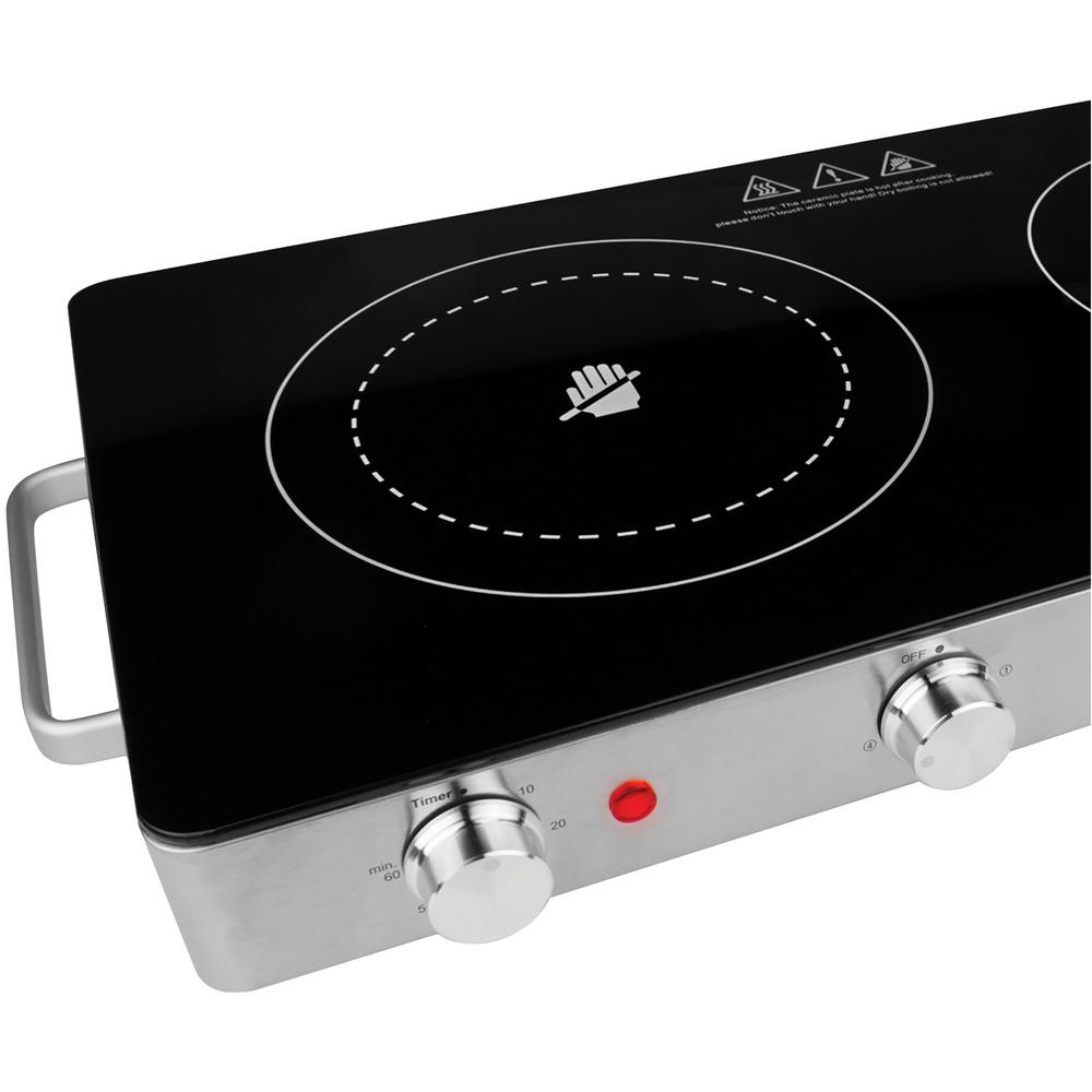 Brentwood Appliances 2 Burner 6 In Black Infrared Electric