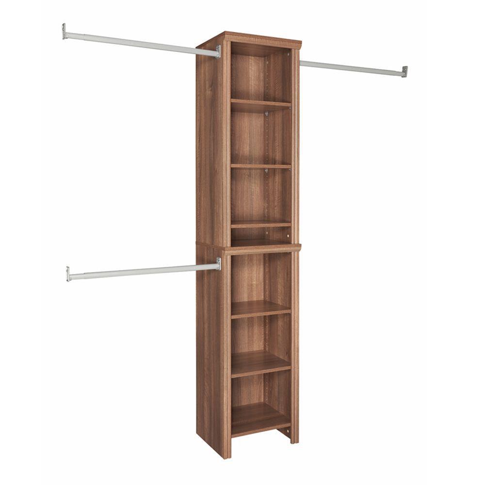Closetmaid Wood Closet Systems The Home - New York Wall Mount Wood Shelf With Metal Clothes Rod Closetmaid Wood Closet Systems The Home - New York Wall Mount Wood Shelf With Metal Clothes Rod