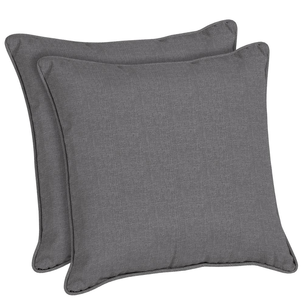 Home Decorators Collection Sunbrella Cast Slate Square Outdoor Throw