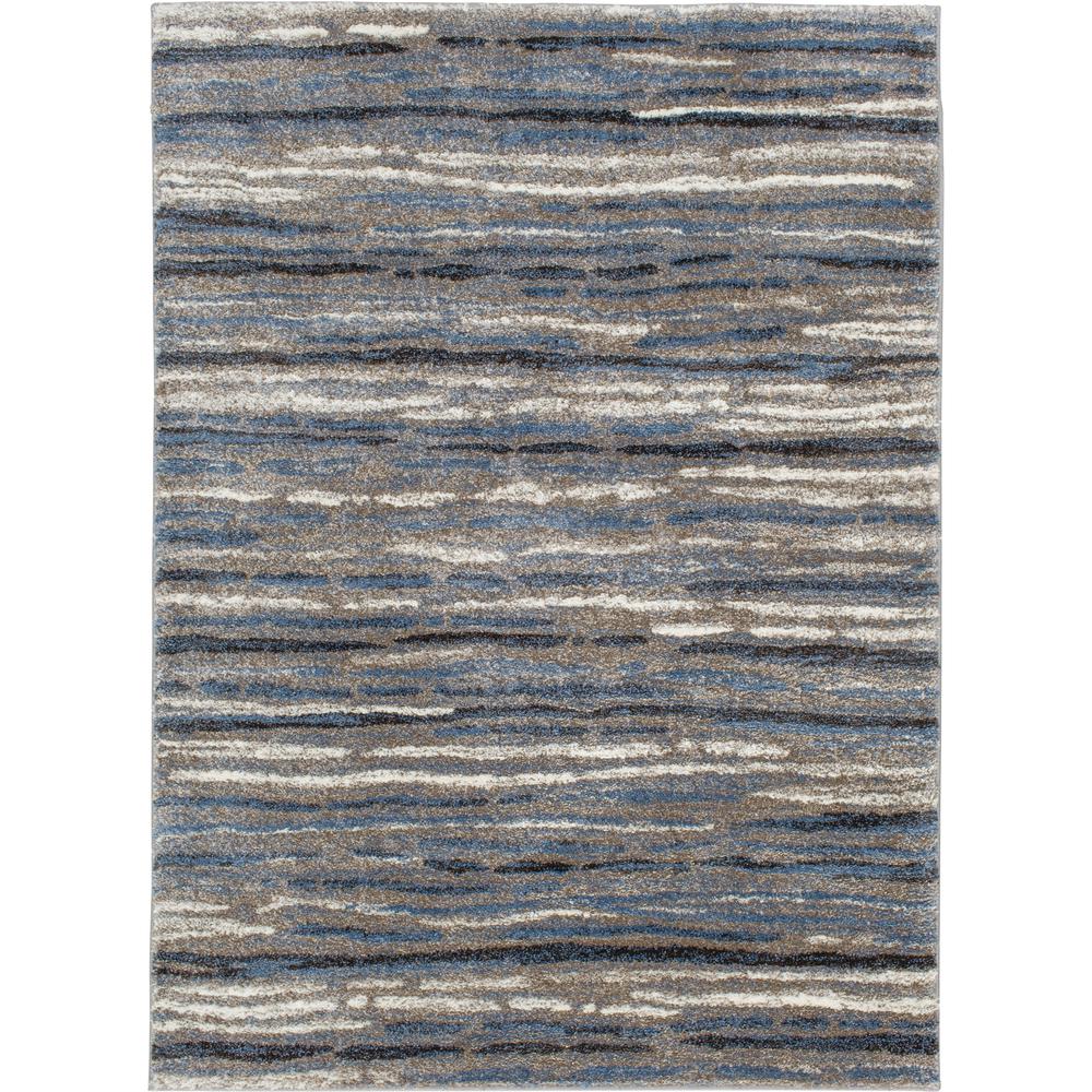 Home Decorators Collection Shoreline Blue/Multi 5 ft. x 7 ft. Striped
