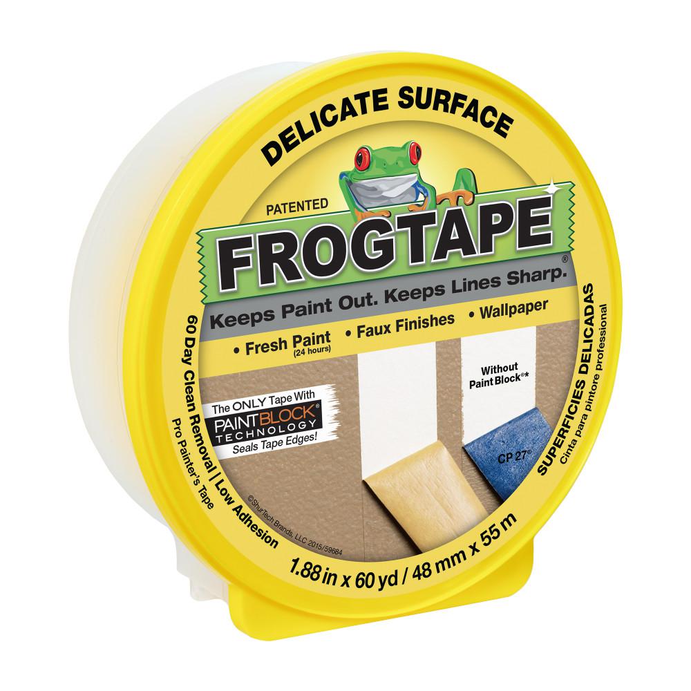FrogTape 1.88 in. x 60 yds. Yellow MultiSurface Delicate Masking Tape