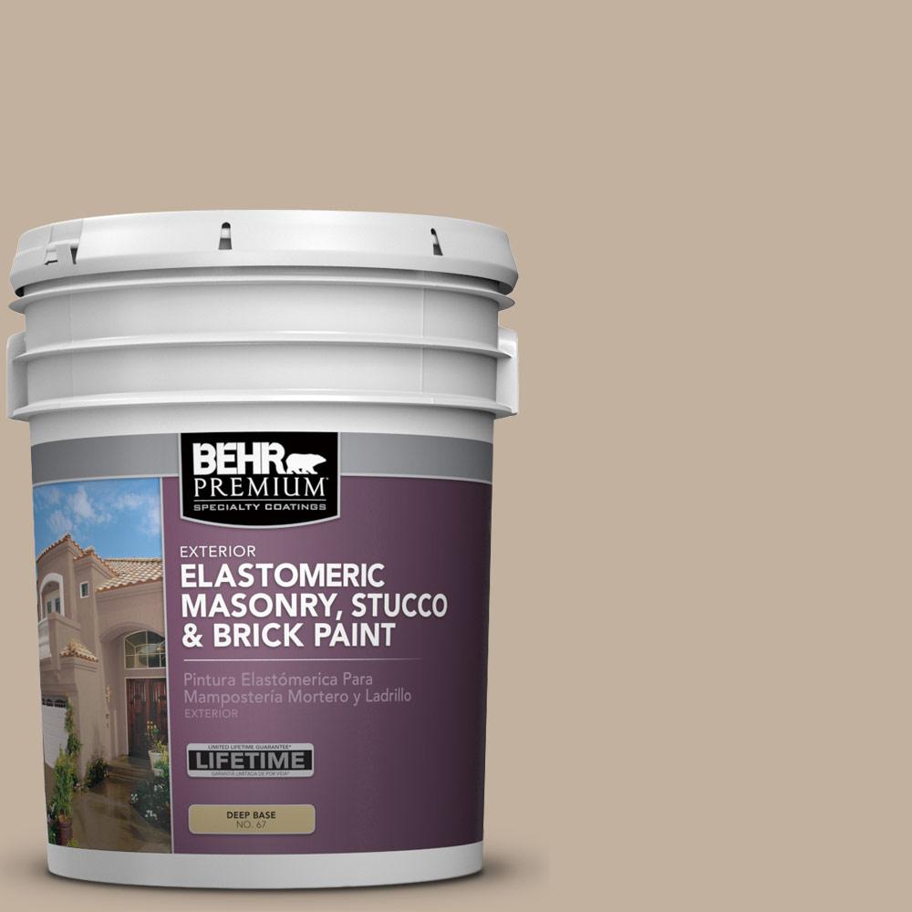 behr premium 5 gal elastomeric masonry stucco and brick paint