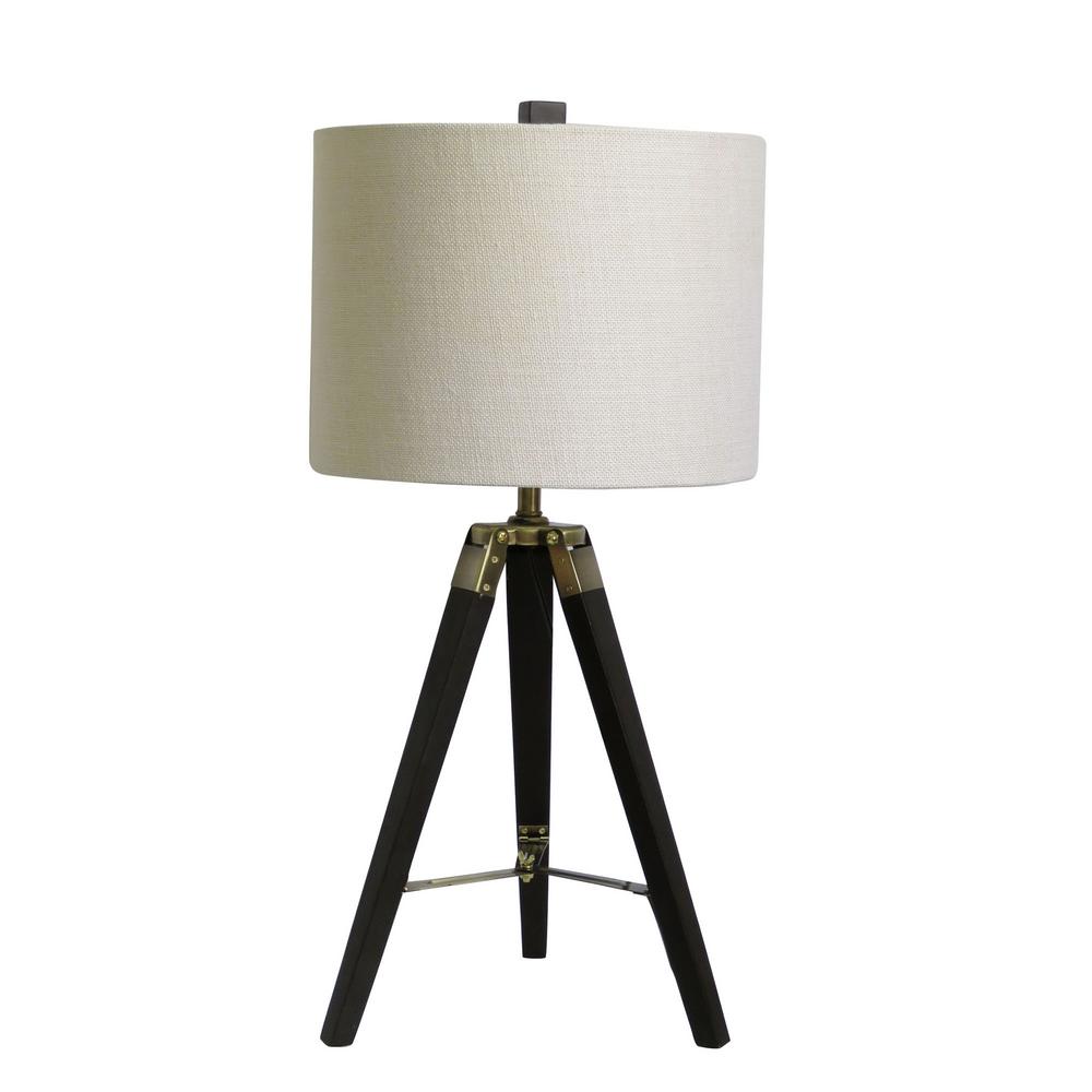 Fangio Lighting 28 In Tripod Weathered Espresso Wood And Antique Brass Metal Table Lamp W 2025esp The Home Depot - Tripod Lamp Table Fangio Lighting 28 In Tripod Weathered Espresso Wood And Antique Brass Metal Table Lamp W 2025esp The Home Depot - Tripod Lamp Table