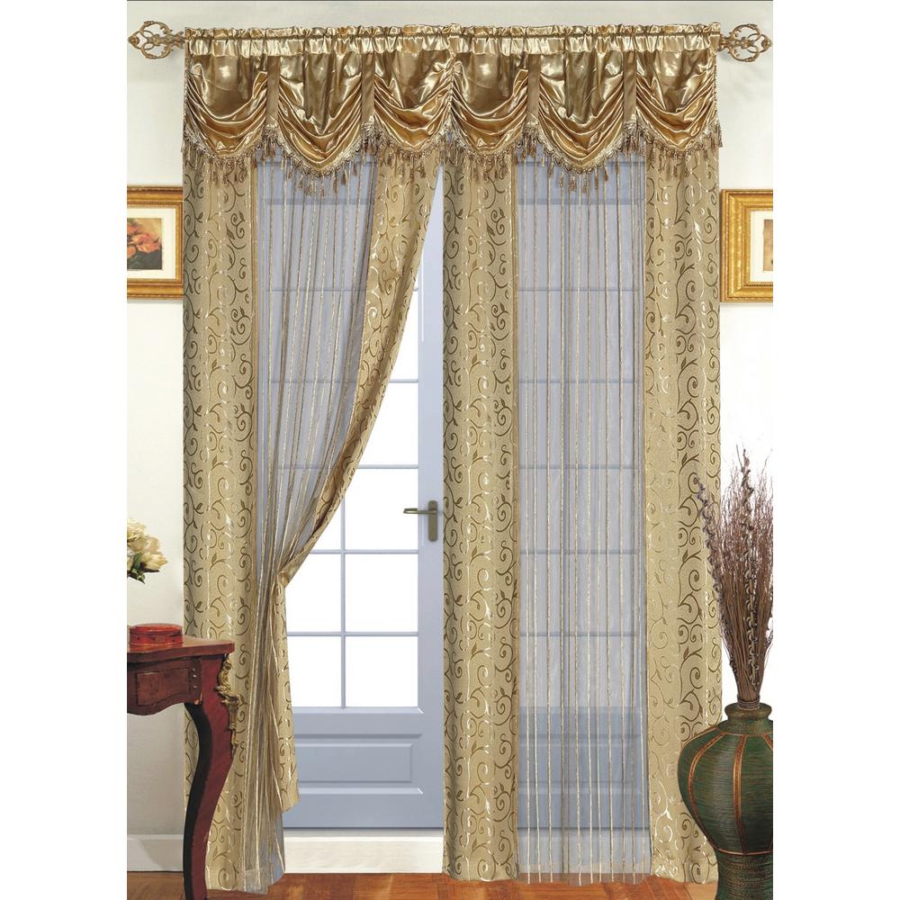 drapes with bamboo shades