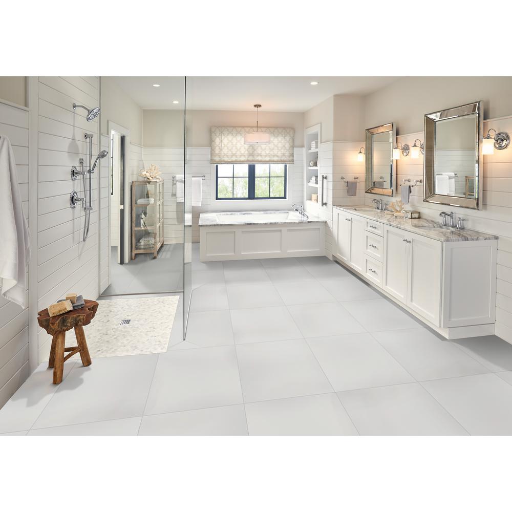 Msi White 12 In X 24 In Polished Porcelain Floor And Wall Tile