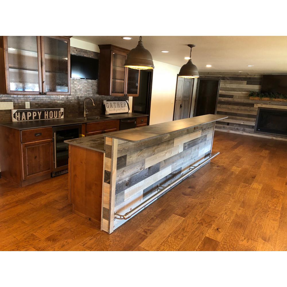 Hardwood Reflections 5 8 In X 5 1 2 In X 48 In Rustic Weathered Grey Pine Solid Wood Wall Paneling 1063cbdrg 20 The Home Depot
