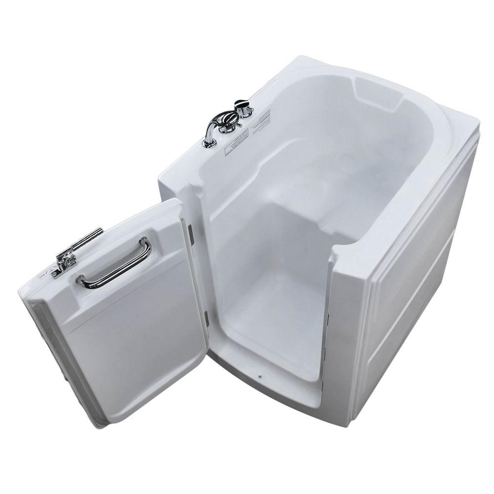Universal Tubs 3.2 ft. Left Door Walk-In Bathtub in White by Universal Tubs