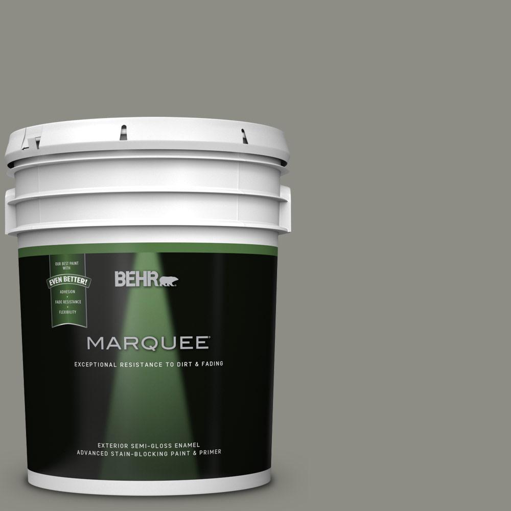 BEHR MARQUEE 5 gal. N3705 Incognito SemiGloss Enamel Exterior Paint