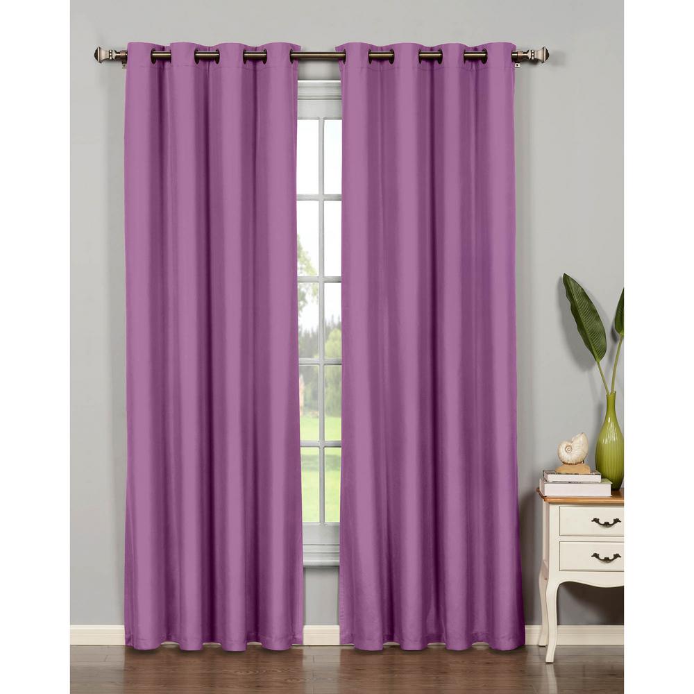 Purple Room Darkening Curtains Curtains Drapes The Home Depot