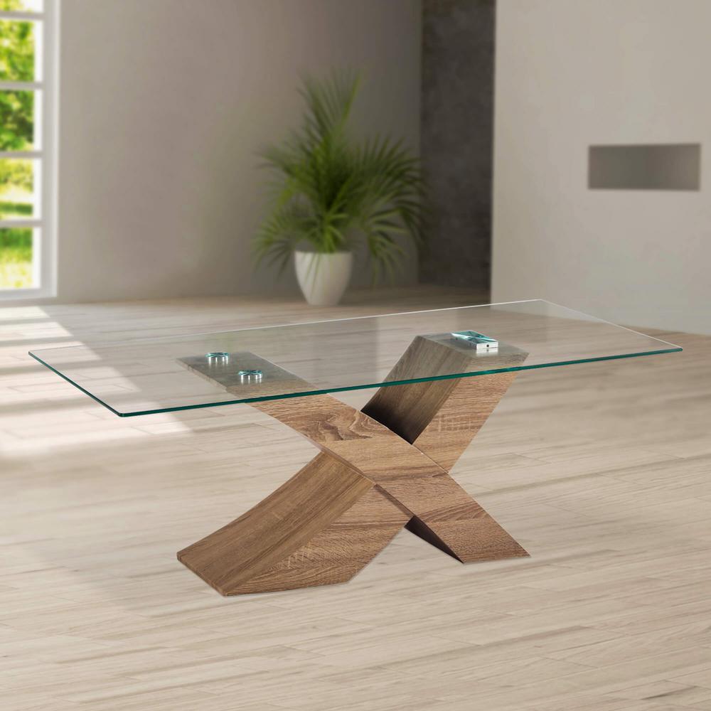 Venice X Modern Style Gl Coffee Table With Oak Effect Base Venice X Modern Style Gl Coffee Table With Oak Effect Base