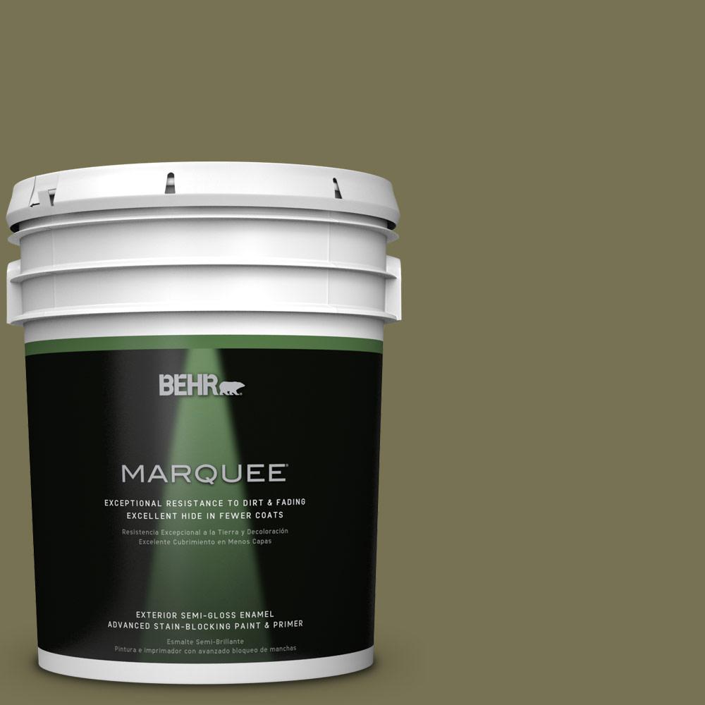 BEHR MARQUEE 5gal. S3506 Truly Olive SemiGloss Enamel Exterior Paint545305 The Home Depot