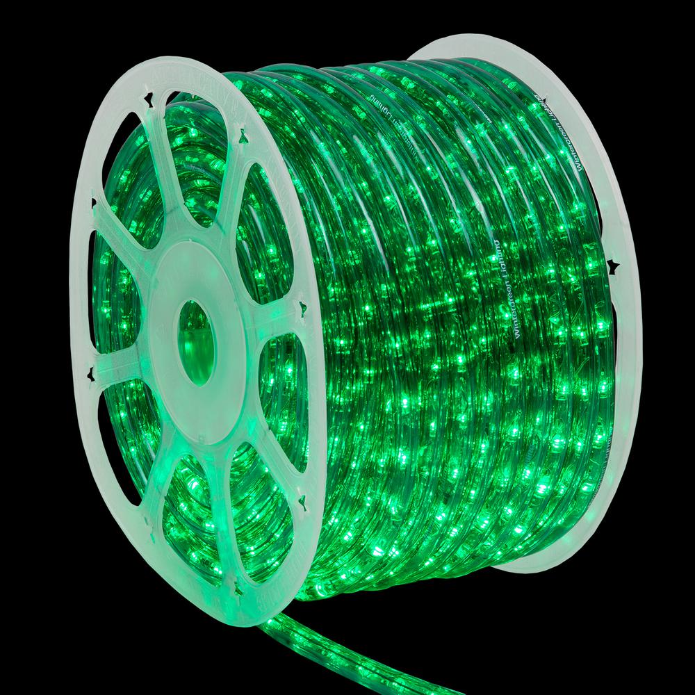Wintergreen Lighting 150 Ft 1800 Light Green Christmas Led Rope Ft 1800 Light Green Christmas Led Rope