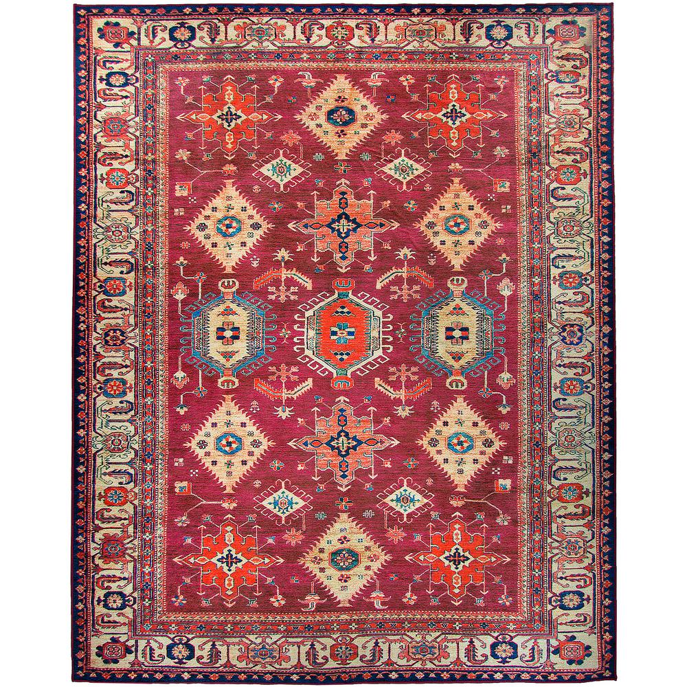 Ruggable Washable Noor Ruby 8 Ft X 10 Stain Resistant Area Rug
