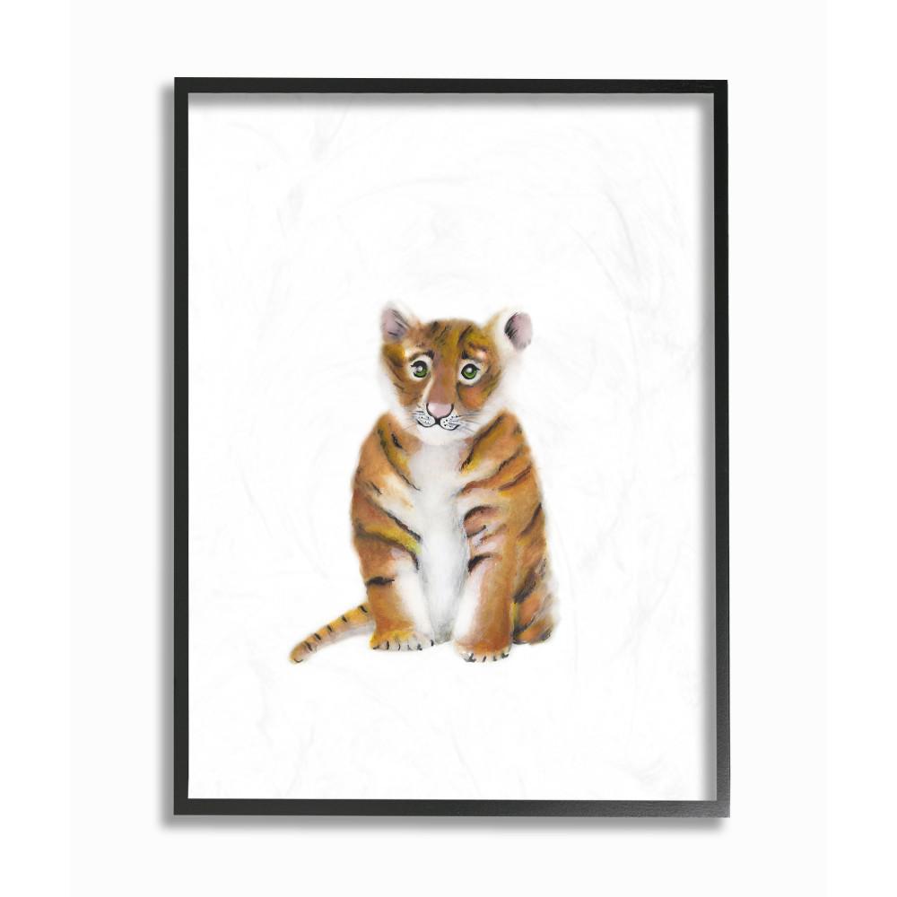 Tiger and Cub Canvas Winter Animals Landscape Wall Art Picture Home Decor