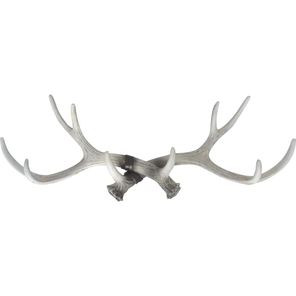 FirsTime Beige Ivory Resin Antler Coat Rack by FirsTime