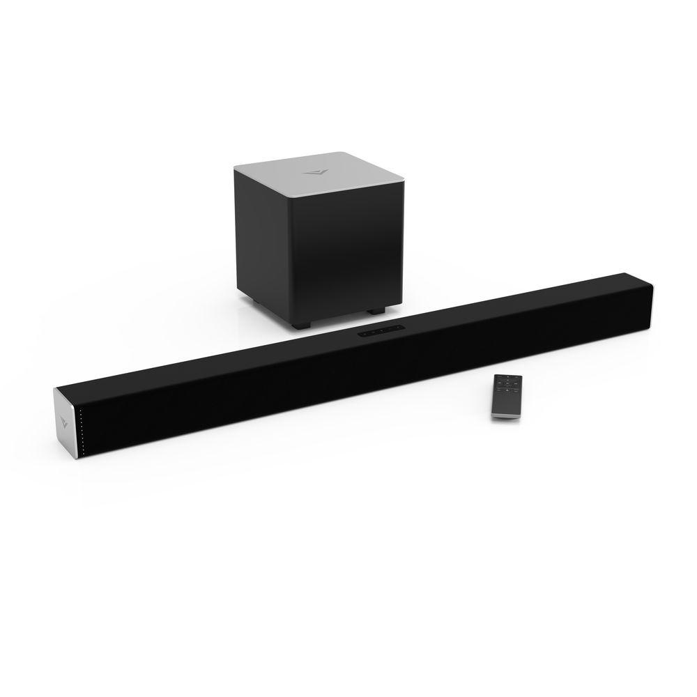 Vizio Sound Bar The Home Depot 2 1 Channel Sound Bar With Wireless Ed Subwoofer And Bluetooth