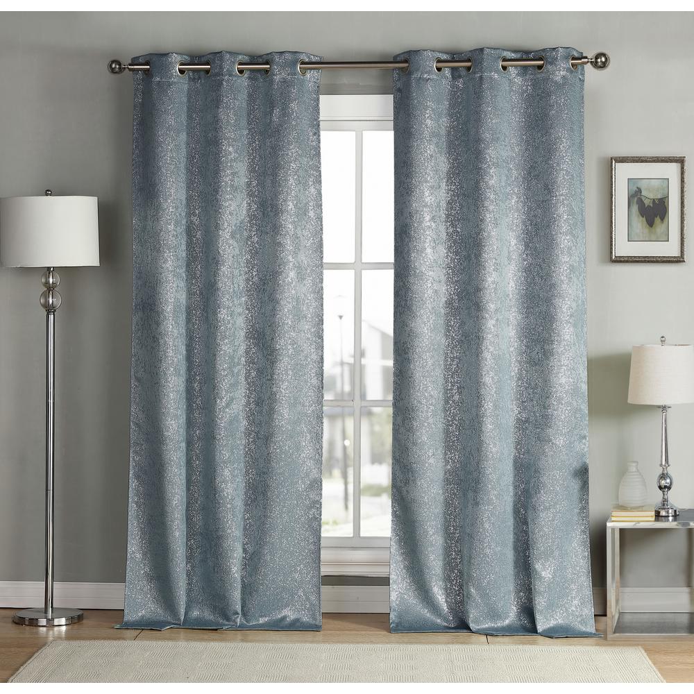 Slate Blue Curtains Drapes Window Treatments The Home Depot