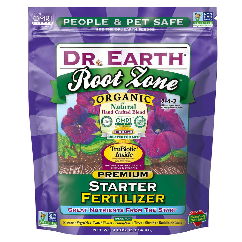 DR. EARTH Root Zone 4 lbs. 55 sq. ft. Organic Starter