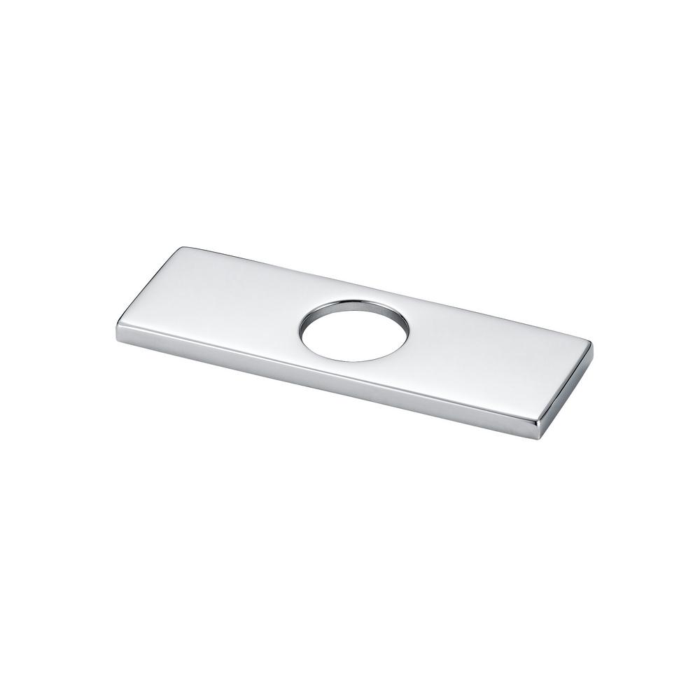 Oil Rubbed Bronze 10/" Rectangle Faucet Deck Plate 1 Hole 1.4/" Dia.