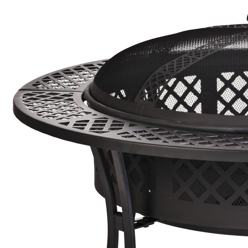 Cobraco 39 In X 14 In Diamond Mesh Fire Pit Fb8008 The Home Depot