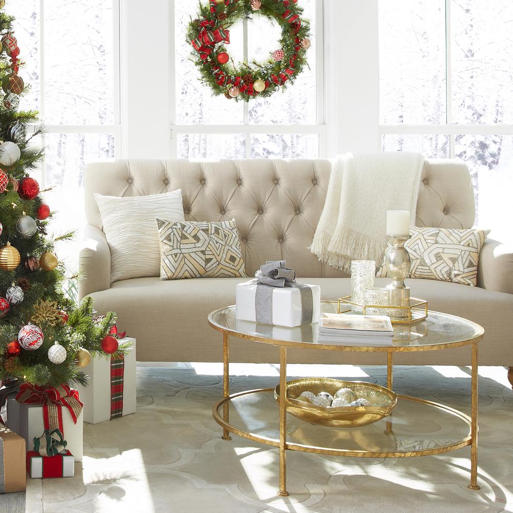 Home Decorators Collection Watkins Natural Linen Sofa 1599600810
