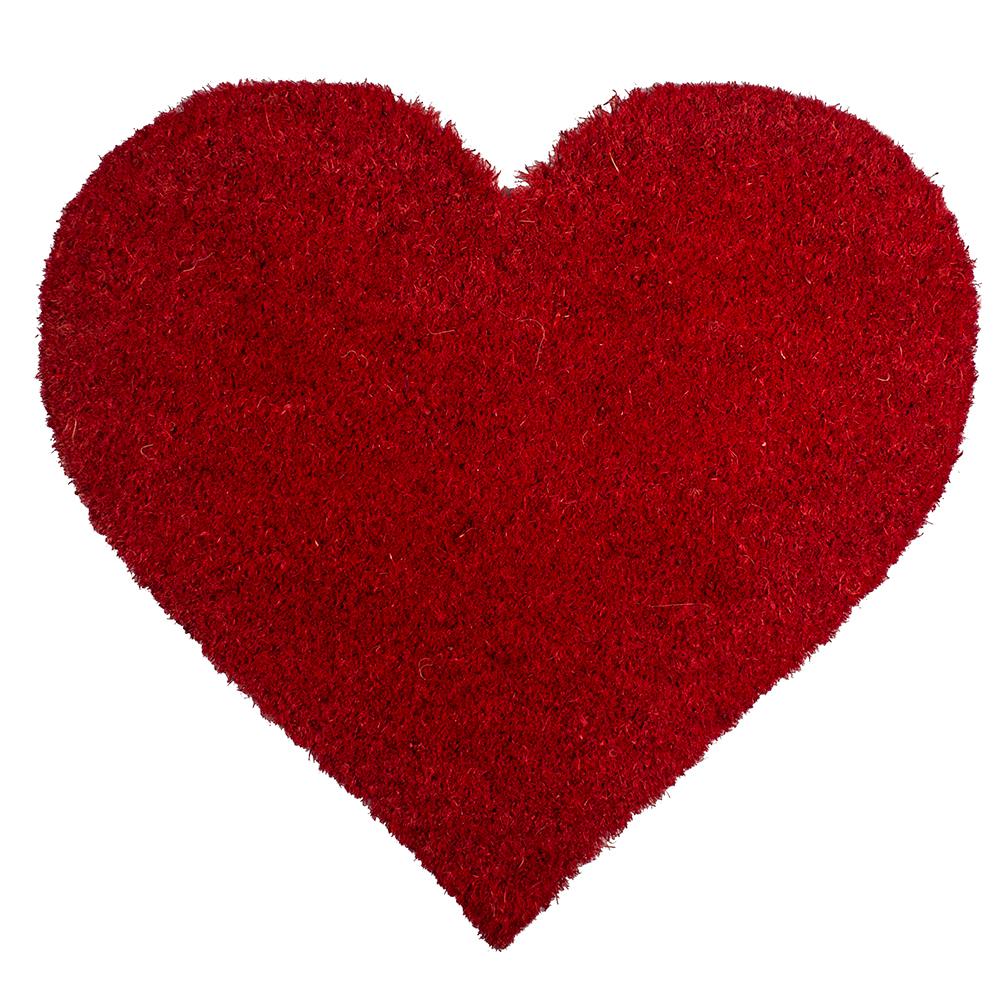 Entryways I Heart You 20 inch x 21.5 inch Non-Slip Coir Door Mat by Entryways