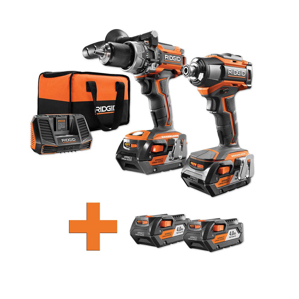 RIDGID - Power Tool Combo Kits - Power Tools - The Home Depot