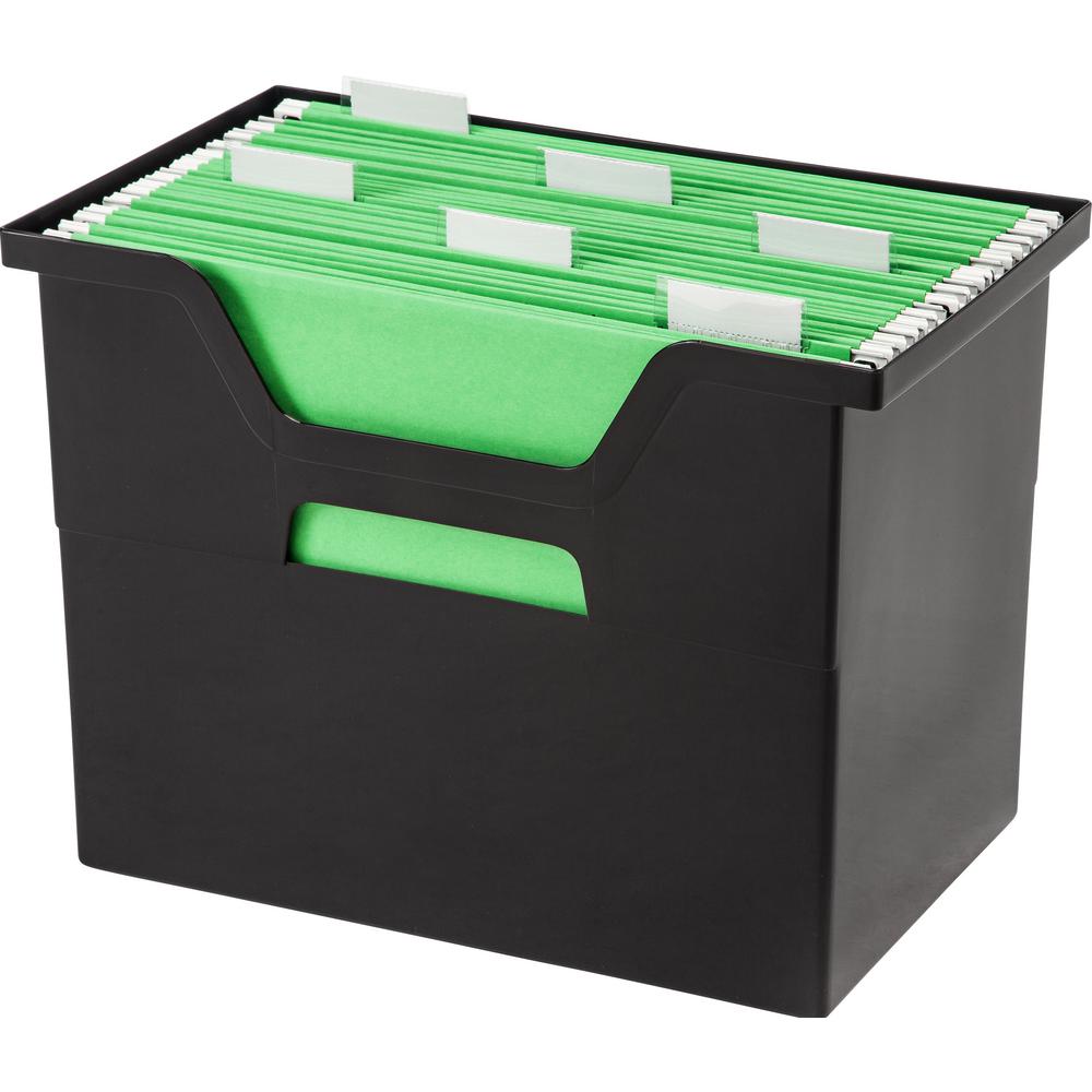 Iris Large Desktop File Box In Black 4 Per Pack