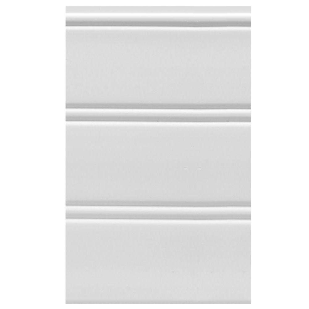 W96wp 12 Sq Ft White Vinyl Reversible Interior Exterior Paneling 3 Piece Per Pack