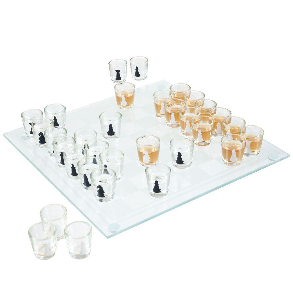 Trademark Games Shot Glass Drinking Game Chess Set-80-1103116 - The ...