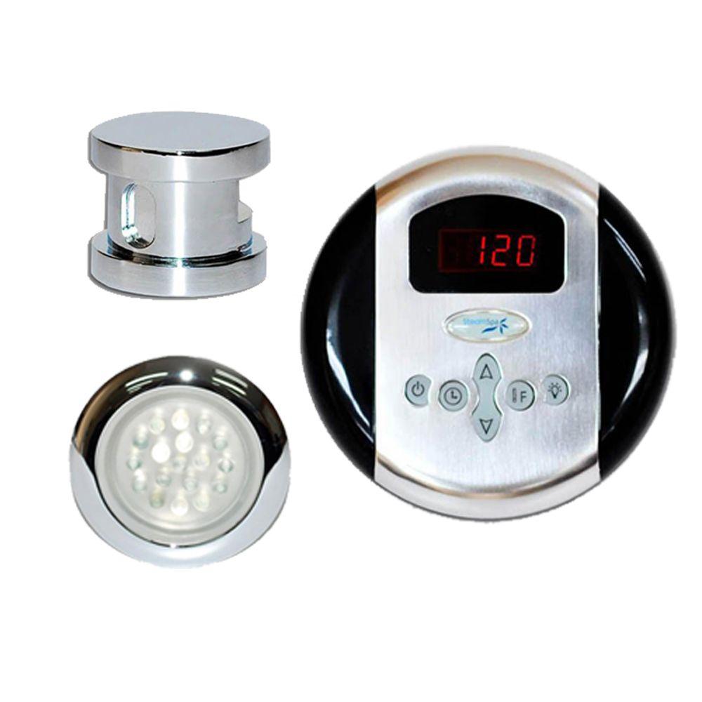 SteamSpa Indulgence Programmable Steam Bath Generator Control Kit in
