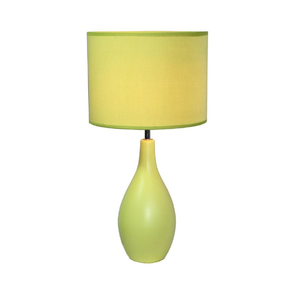 green base table lamps